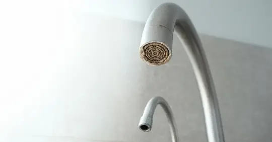Faucet with hard water